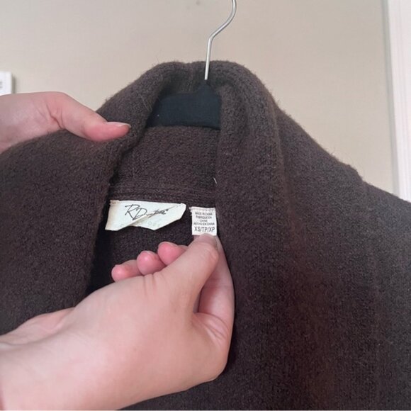 RD Style Anthropologie Brown Oversized Cardigan - Picture 4 of 5